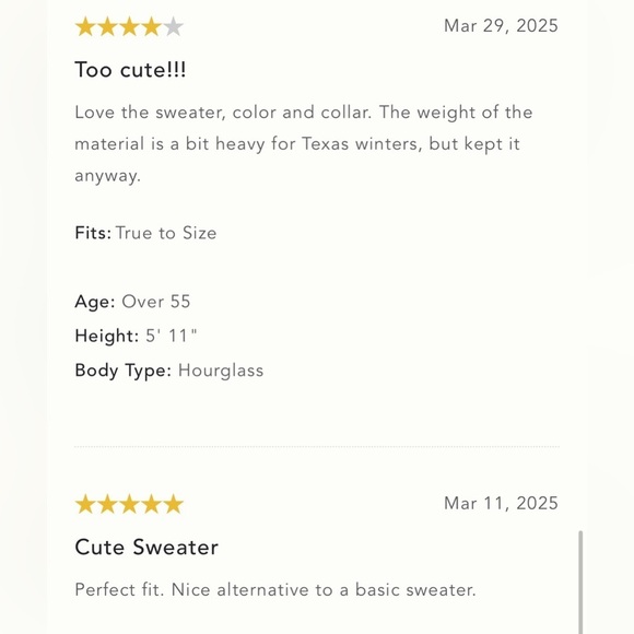 NWT Size M - Anthropologie Maeve Scallop Collared Sweater - Picture 4 of 15